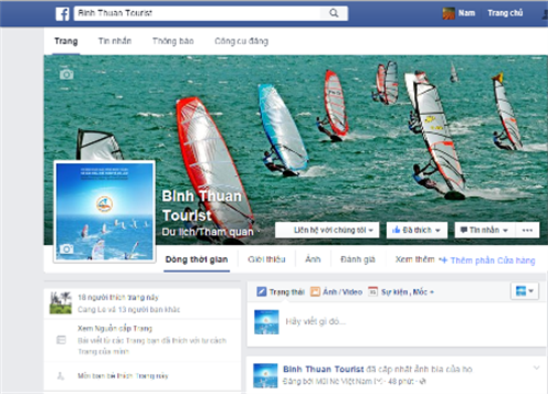 Ra mắt trang mạng xã hội Facebook Du lịch Bình Thuận